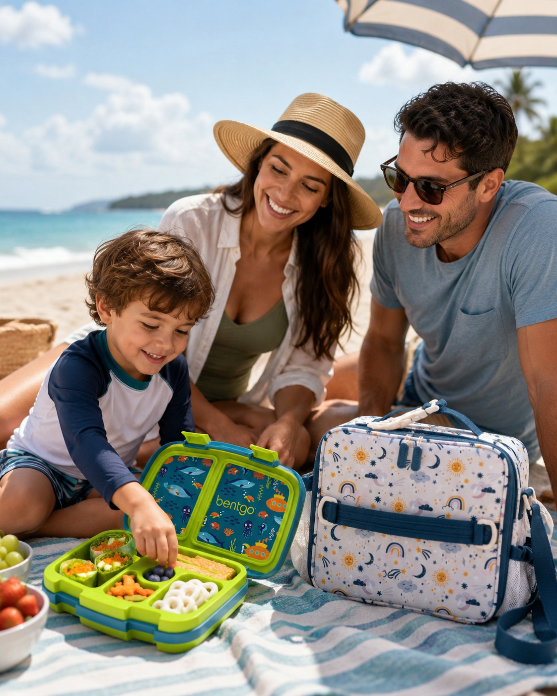 Beach picnic bliss with family fun.png