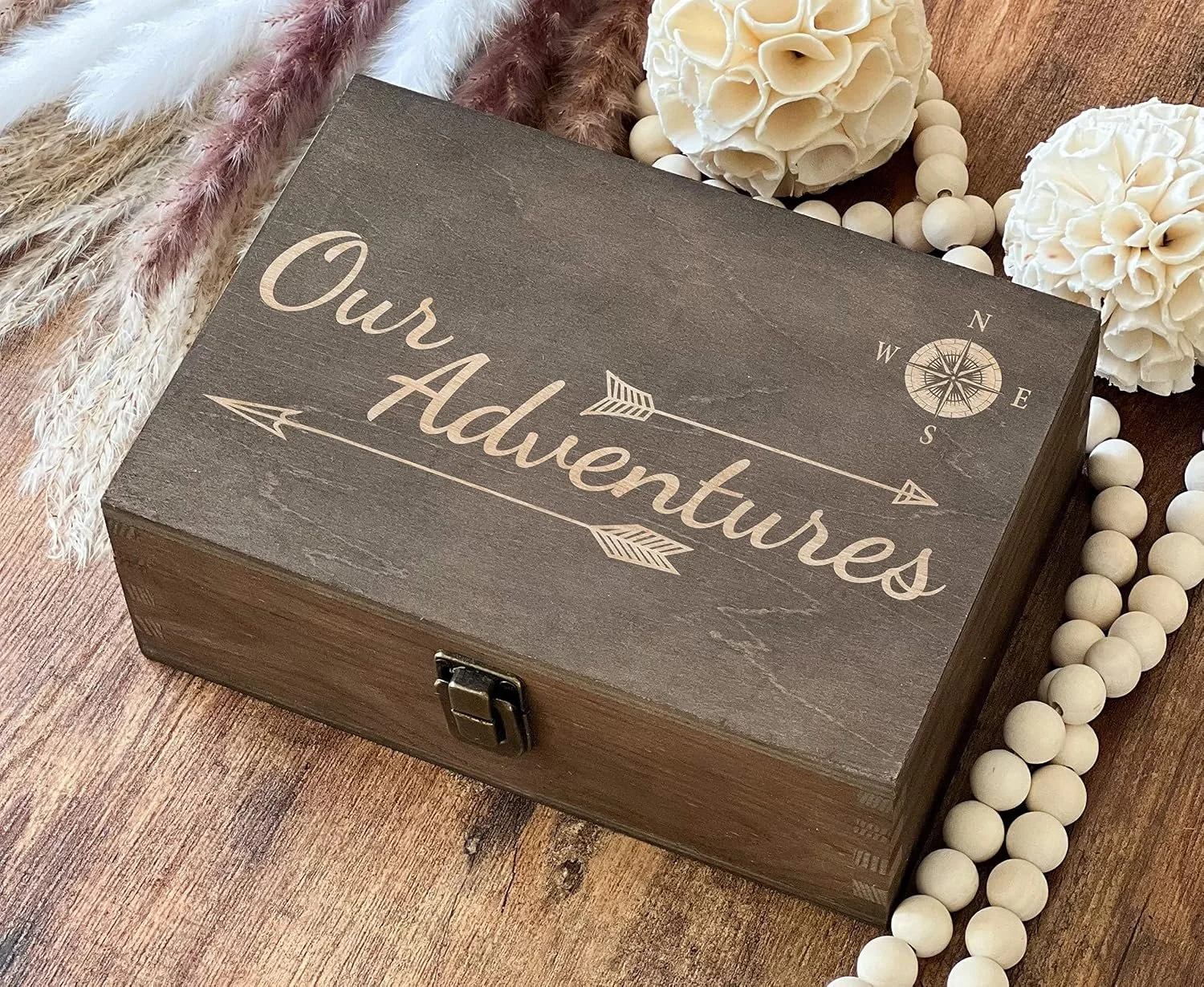Dark Walnut Wooden Keepsake Box1.jpg