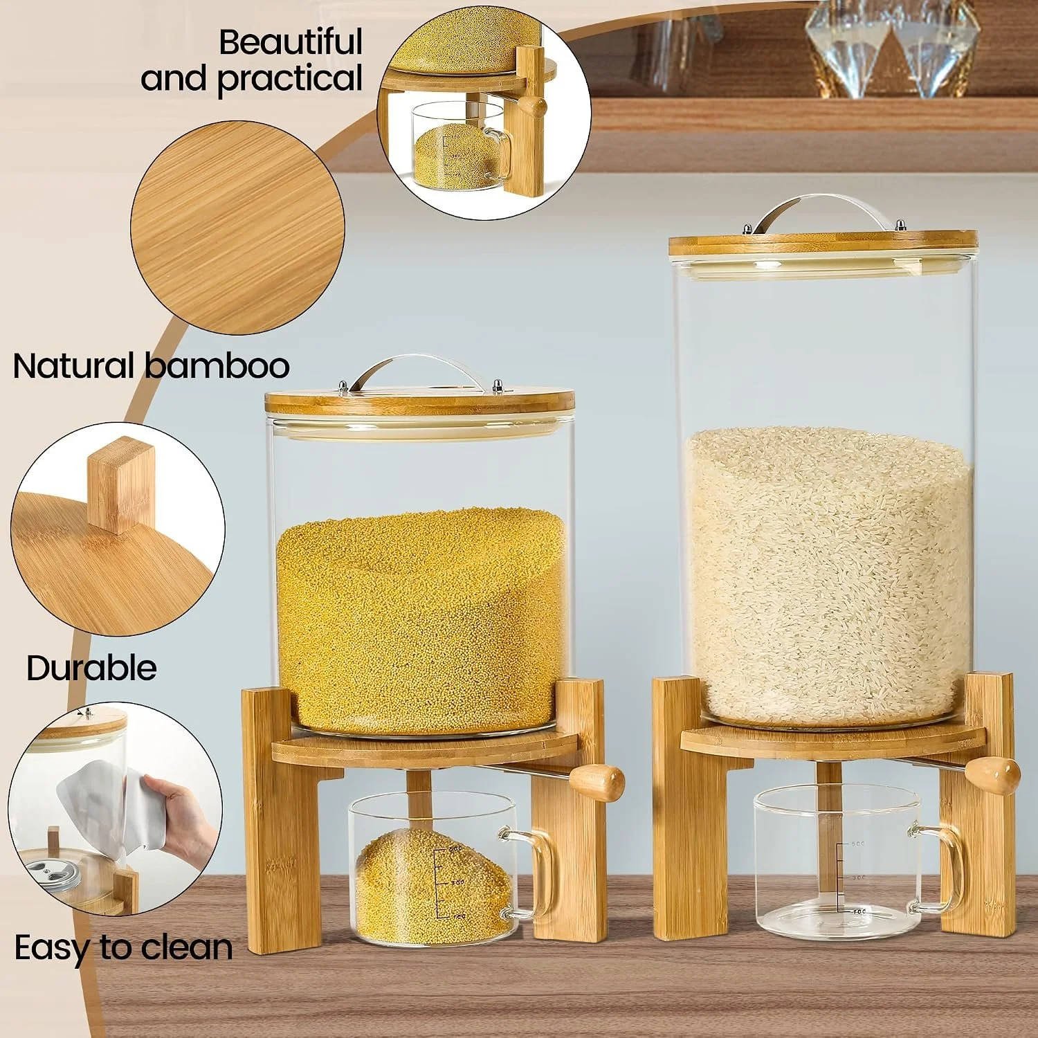 Glass Rice Dispenser for Small Pantry Organization2.jpg
