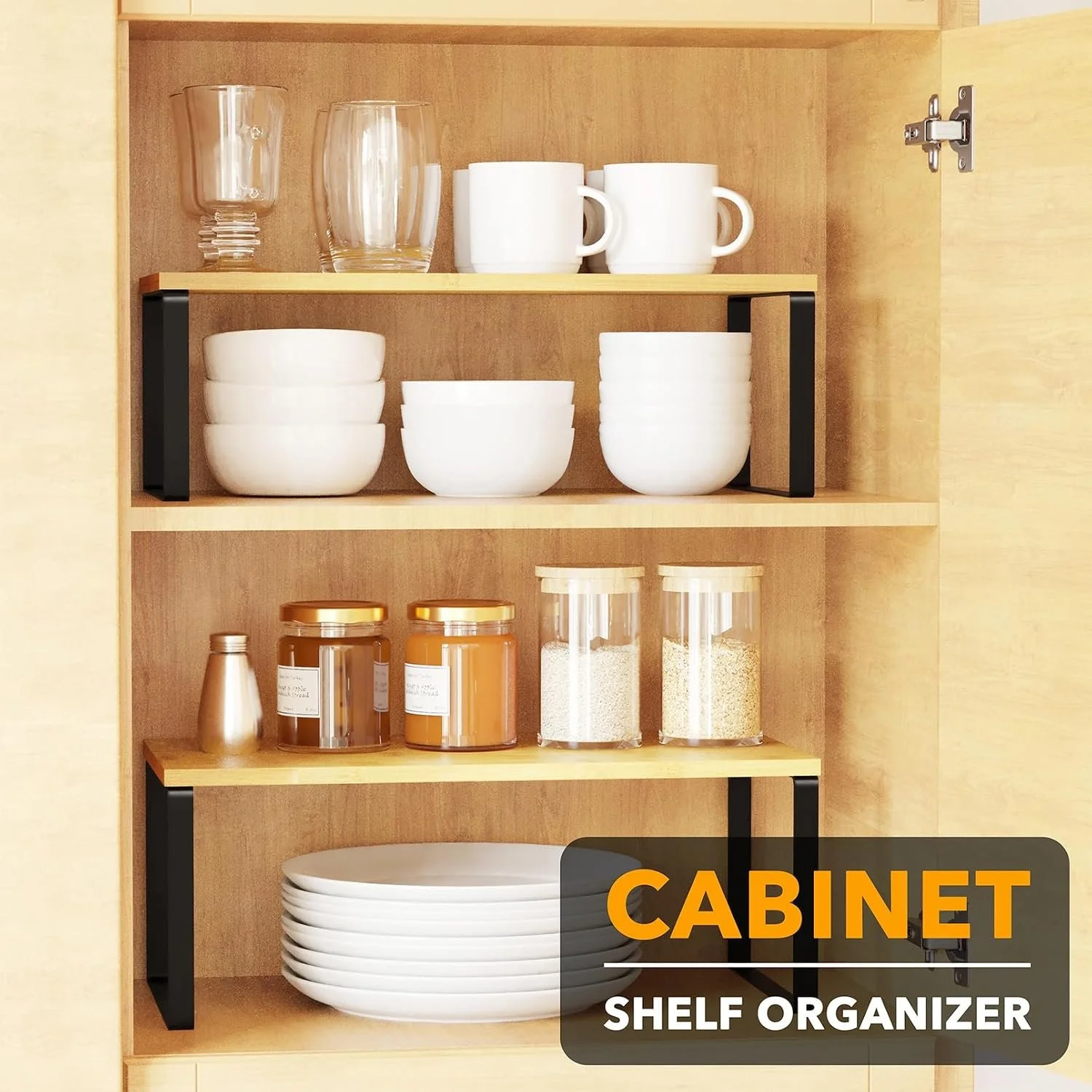 Stackable Cabinet Shelf Organizers for Small Kitchen Storage1.jpg