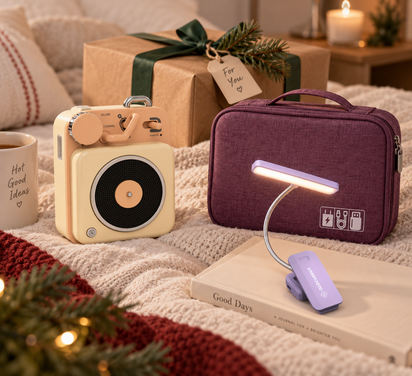  Cozy Holiday Bedside Gift 