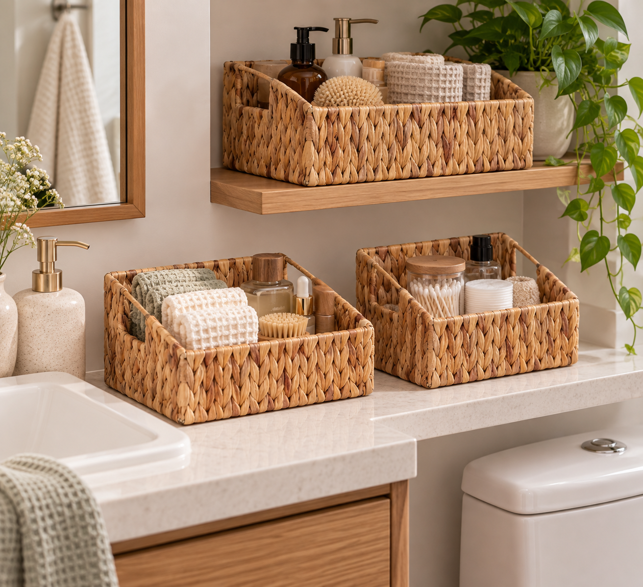  baskets for bathroom organization 