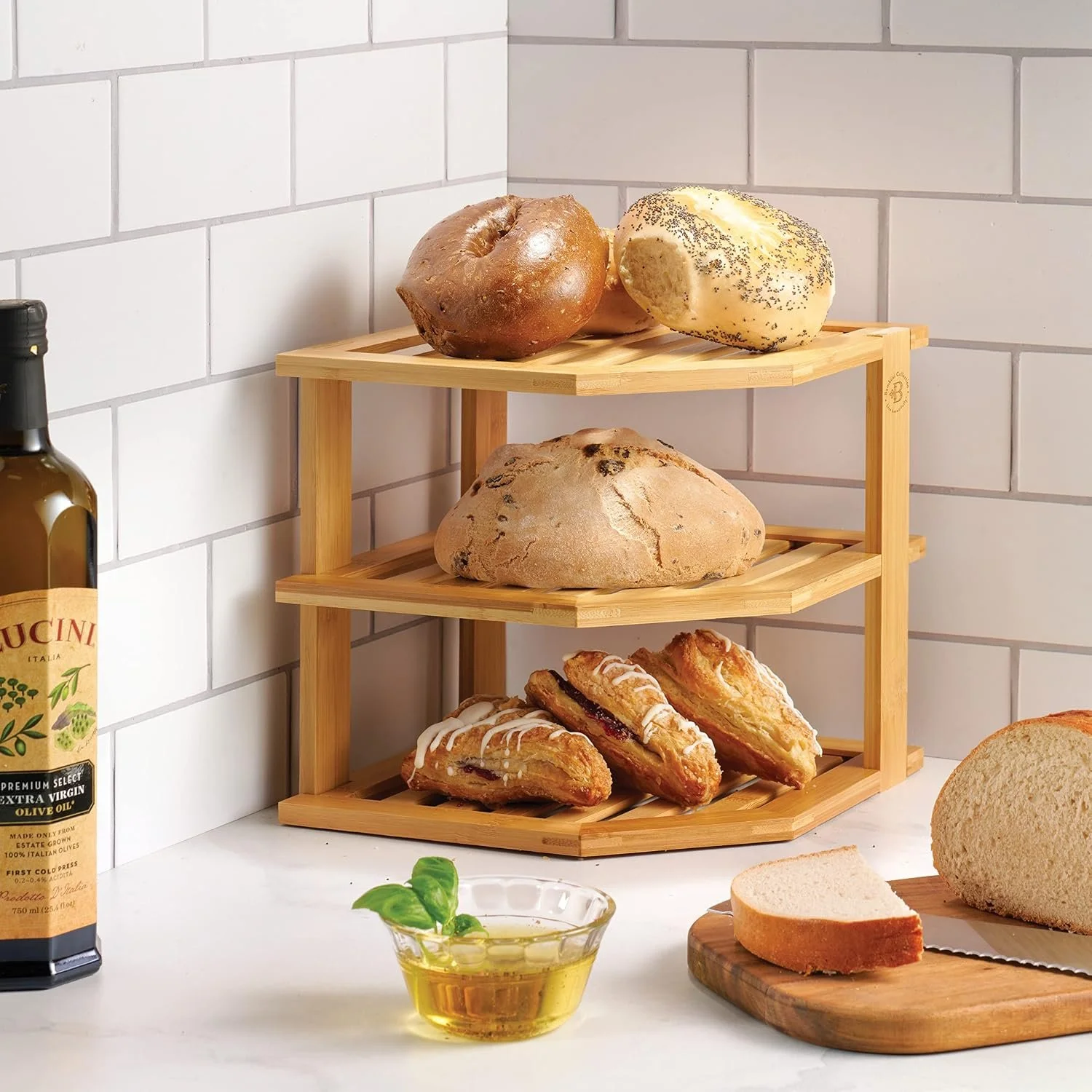  Corner Shelf, Kitchen Cabinet Organizer 