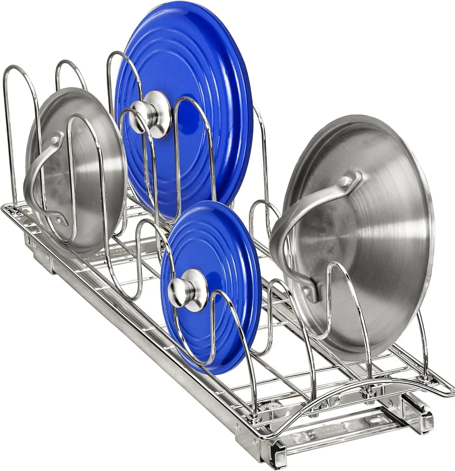  Pull Out Pot and Pan Lid Organizer Under Cabinet 