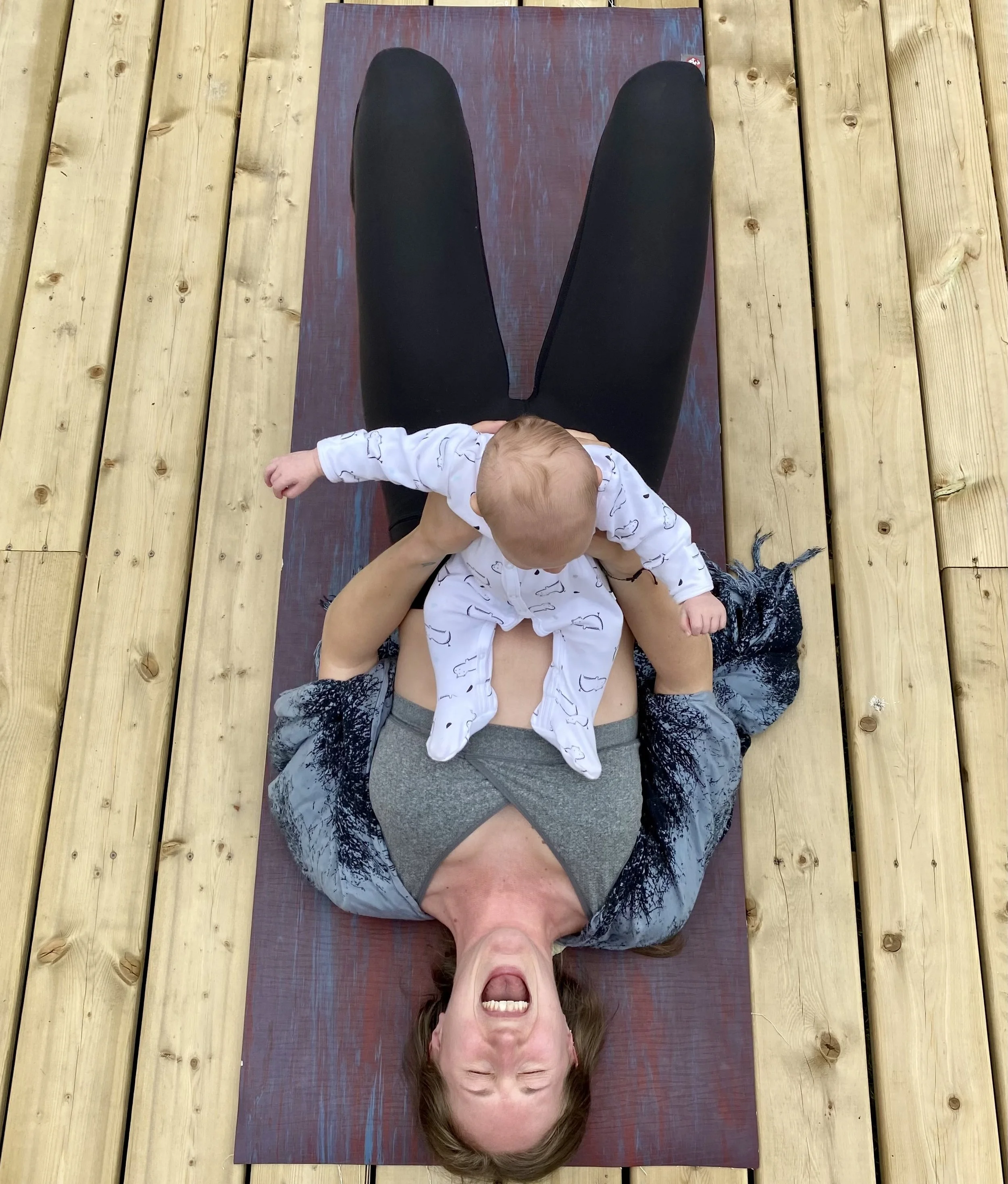 Bond ~ Baby and Me Yoga and Wellness CommuniTEA (mobile babies) with Sky 