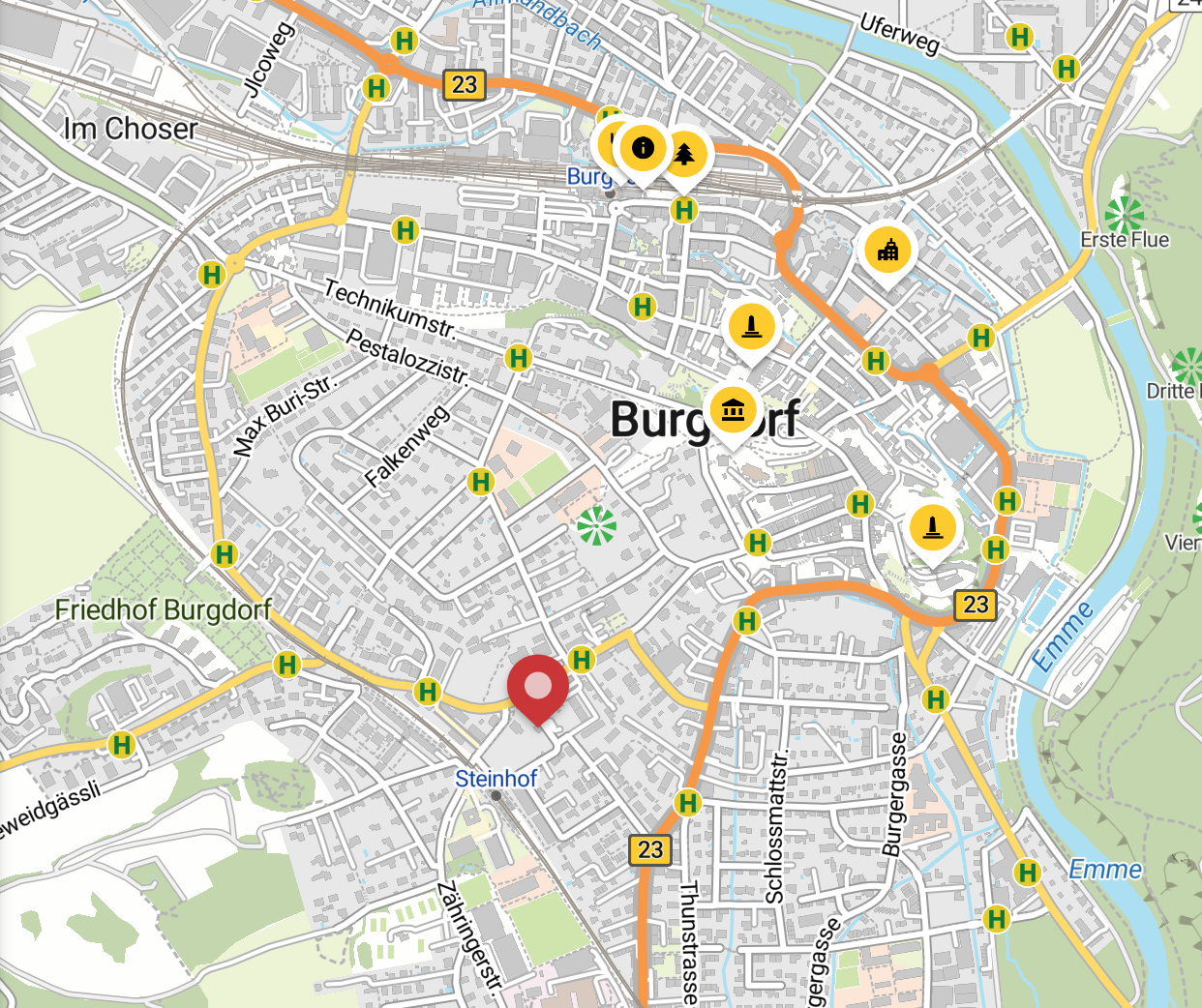 Stadtplan von Burgdorf