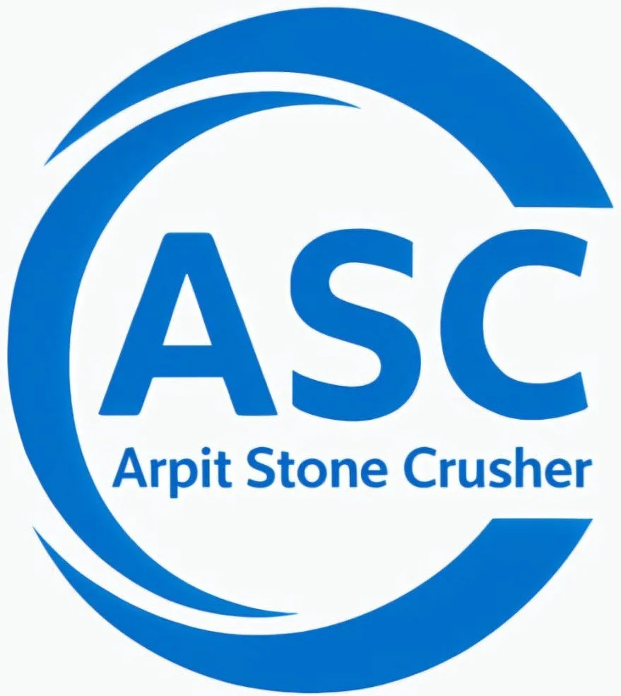 Blue circular logo with the letters 'ASC' and the words 'Arpıt Stone Crusher' beneath.