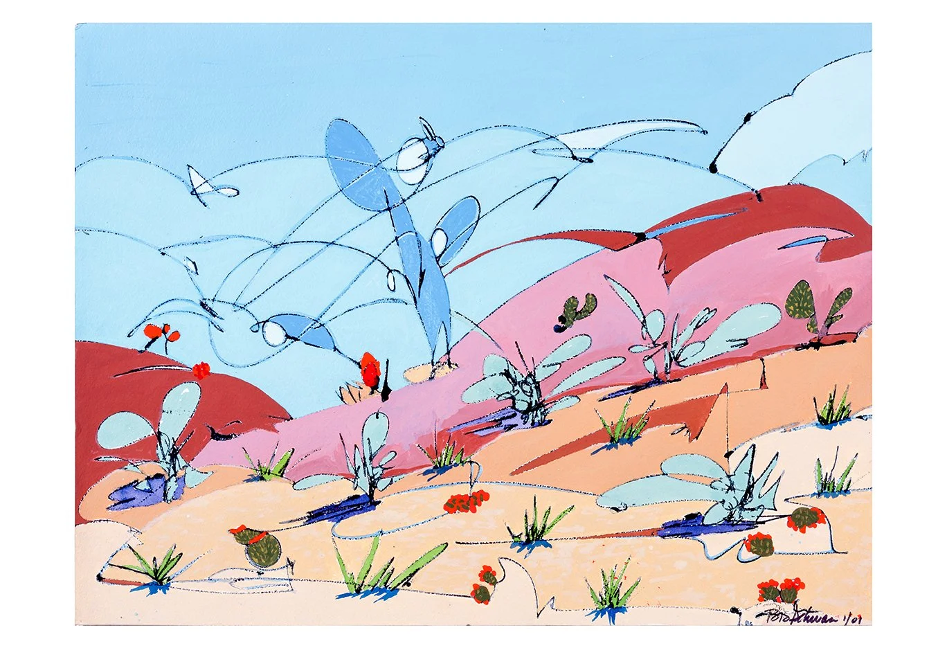 Cowboy's Dream, 12 x 16 inches