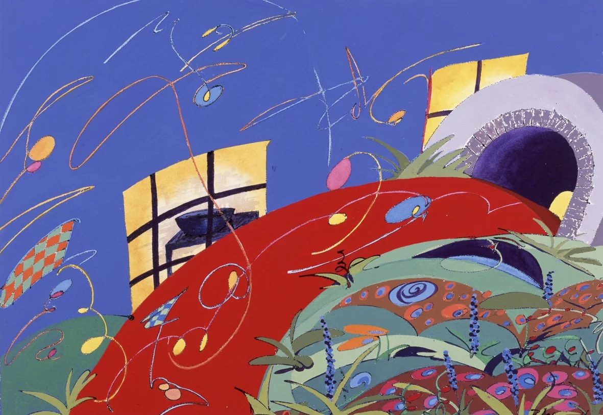 Hurry Home, 2001,
Flashe on paper 18 x 26 inches