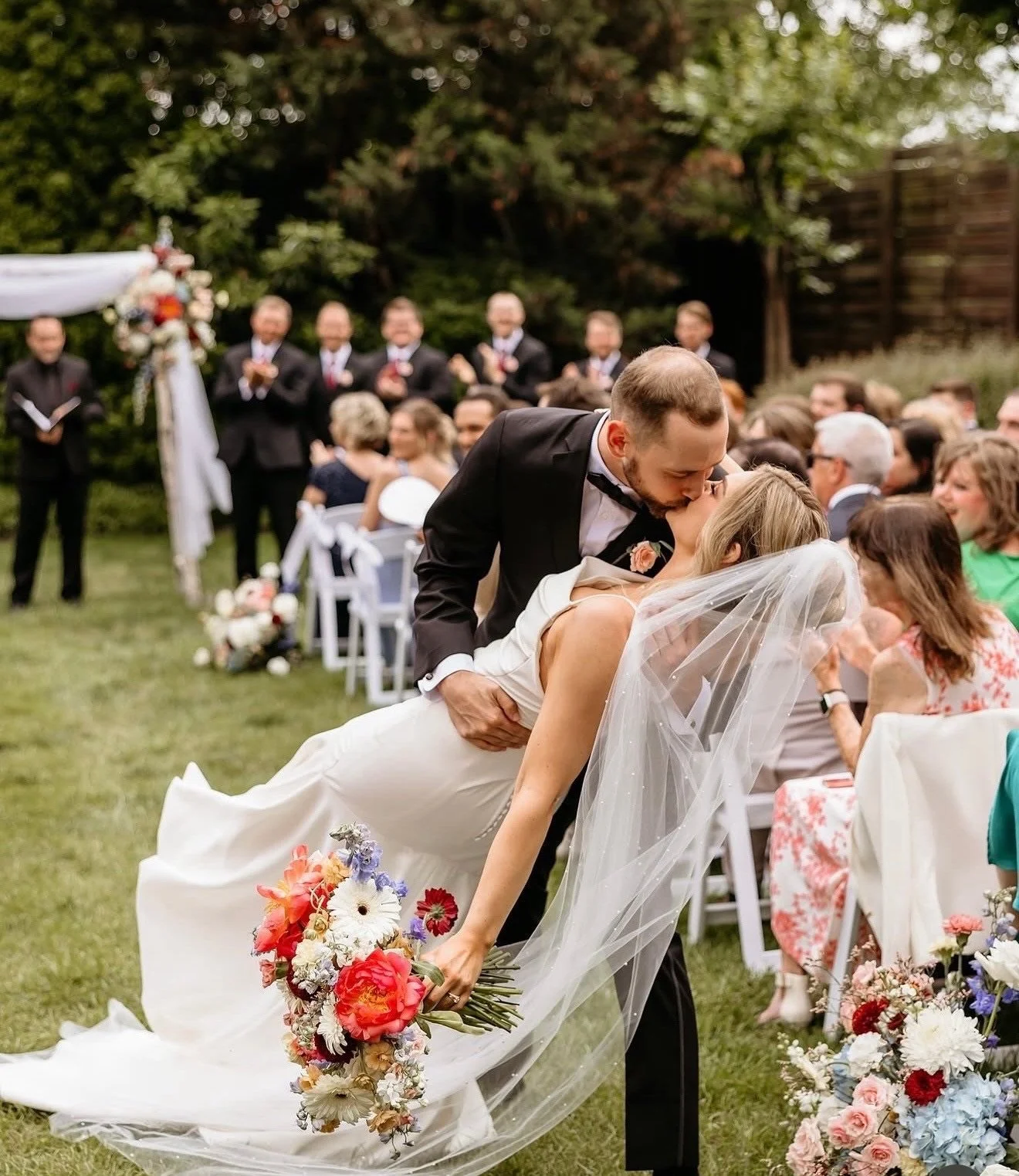 Lindsay + Bryant just married at @thecordelle ❤️
⠀⠀⠀⠀⠀⠀⠀⠀⠀
photo - @thehopkinsco 
venue - @thecordelle
dress - @fabulousfrocksnashville