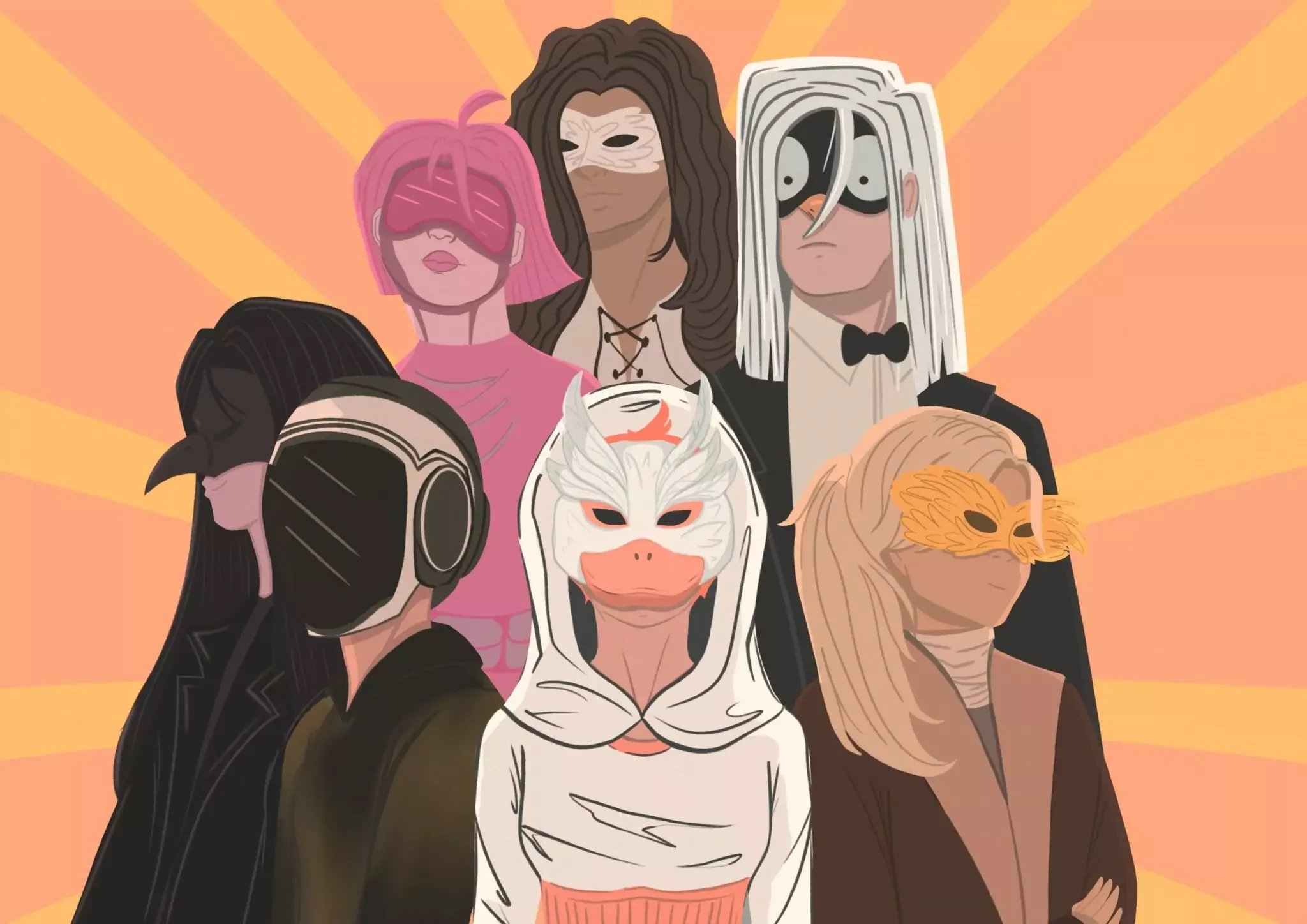 My personal project, The Birds Of A Feather follows the eponymous group of superpowered, bird-themed thieves as they engage in heists and clash with the good, the bad, and the law.  Horderby Heist has been published as a standalone story with Half An