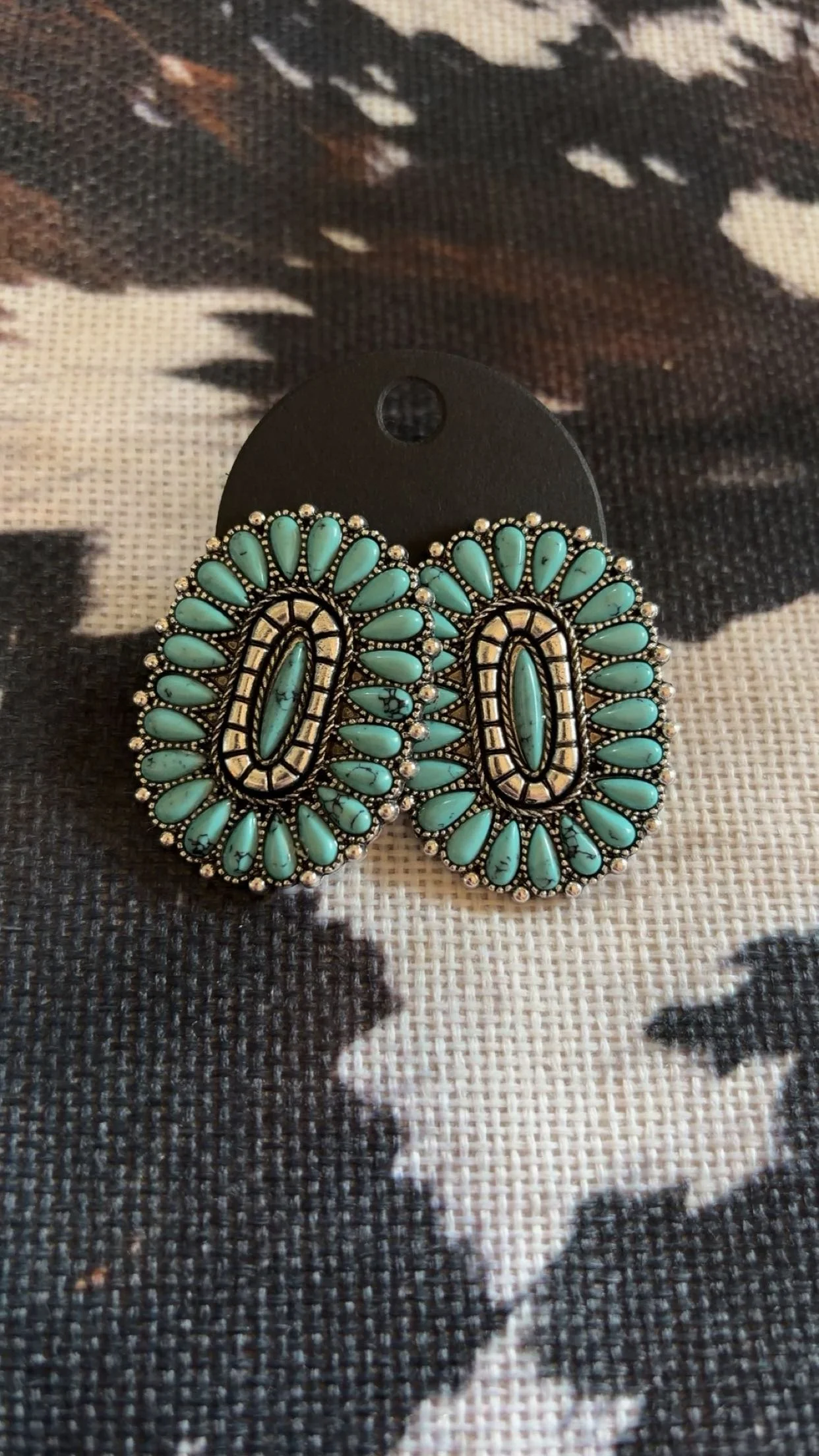 Turquoise Cluster Studs