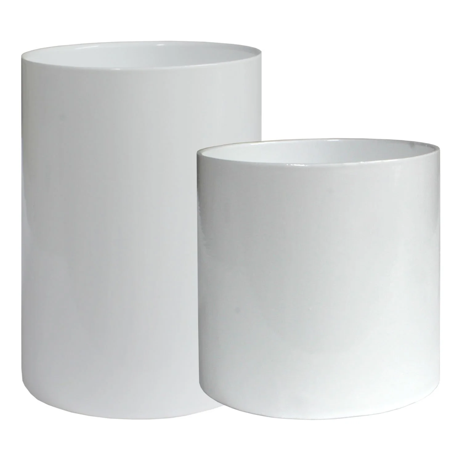 6” aluminum cups white