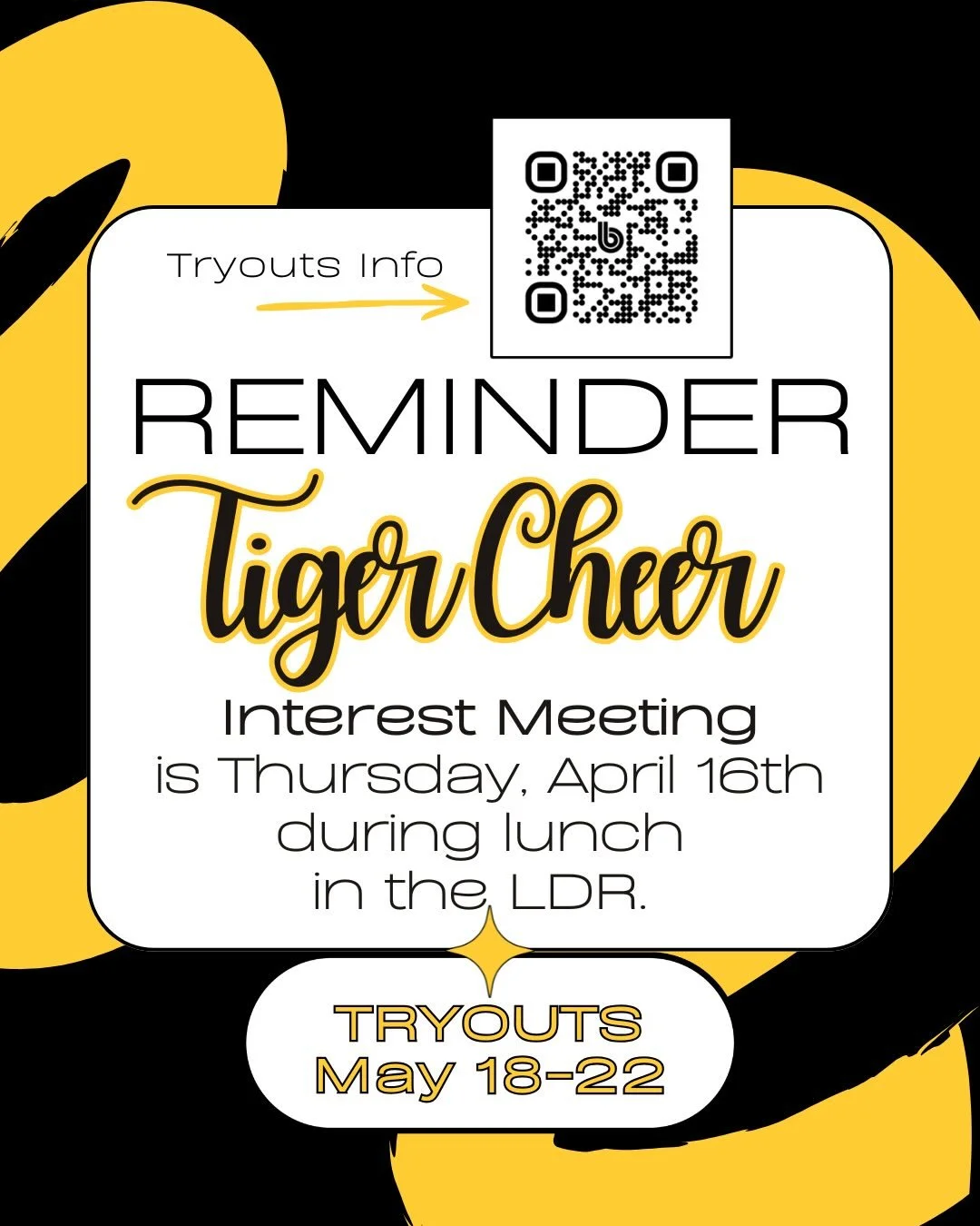 NEW SEASON. NEW TRADITIONS. 🐅✨
Ready to be part of the tradition? Whether you&rsquo;re aiming for the Elite Core Competition Team or looking to be the Gold Standard on the sideline, it all starts this Thursday.
Calling all returning Tigers and multi