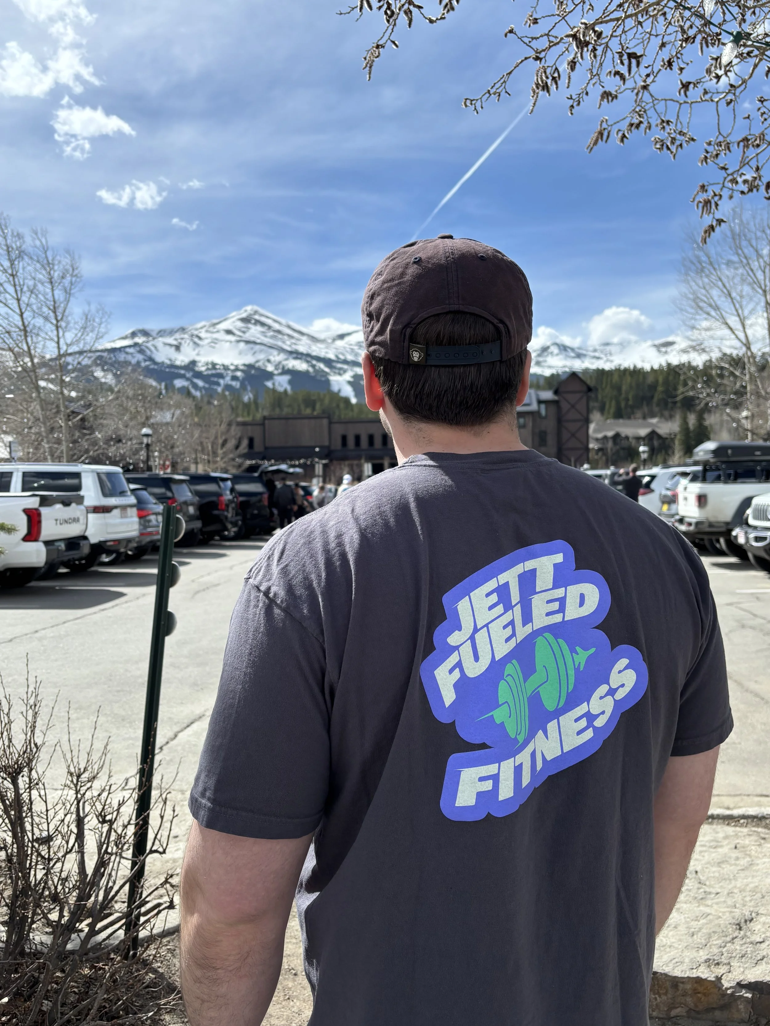 Jett Fueled Fitness t-shirt in Breckenridge, Colorado