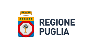 Logo della Regione Puglia con scudo, albero, corona e testo
