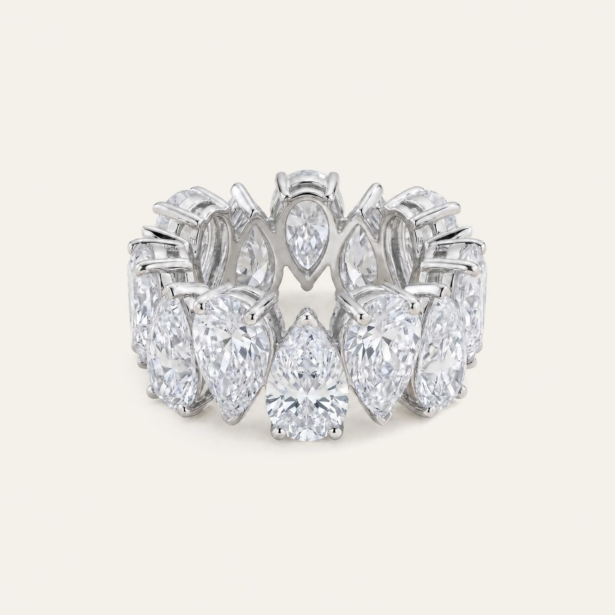 Pear Diamond Band
