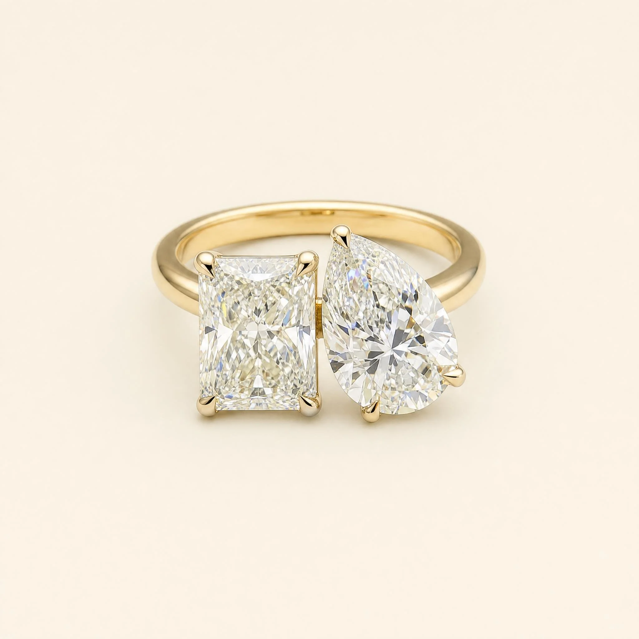 Diamond Toi et Moi Ring