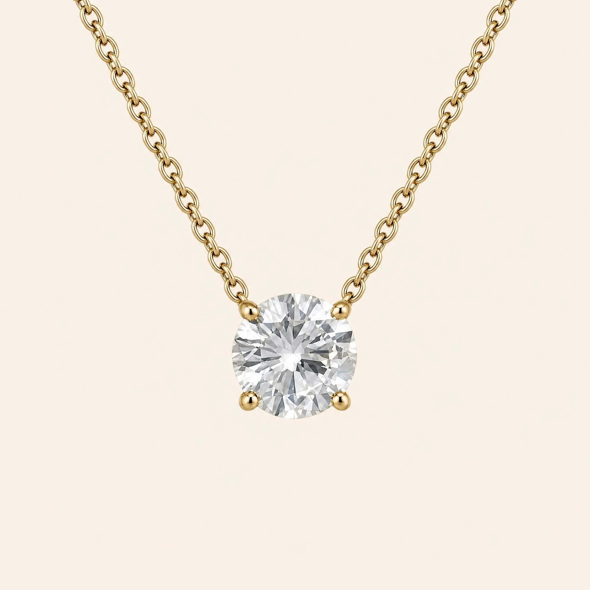 Solitaire Pendant Necklace