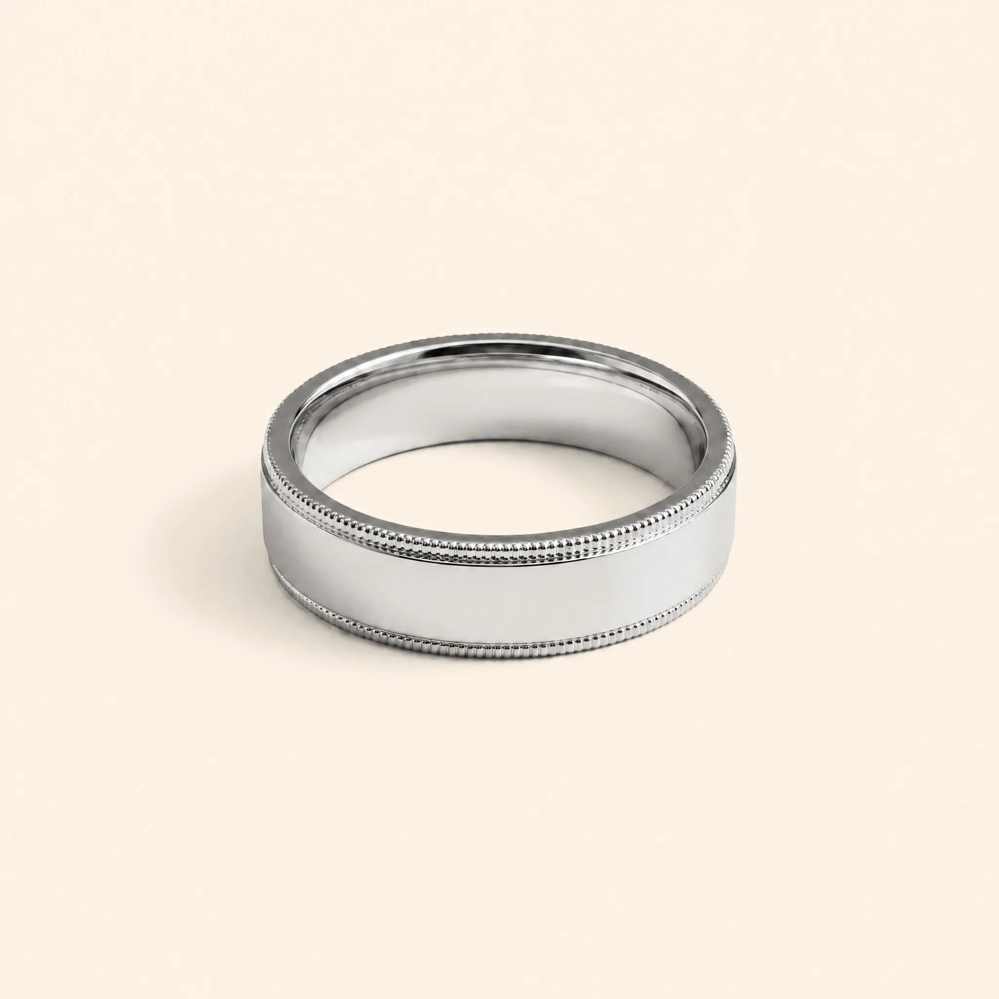 Milgrain Platinum Band