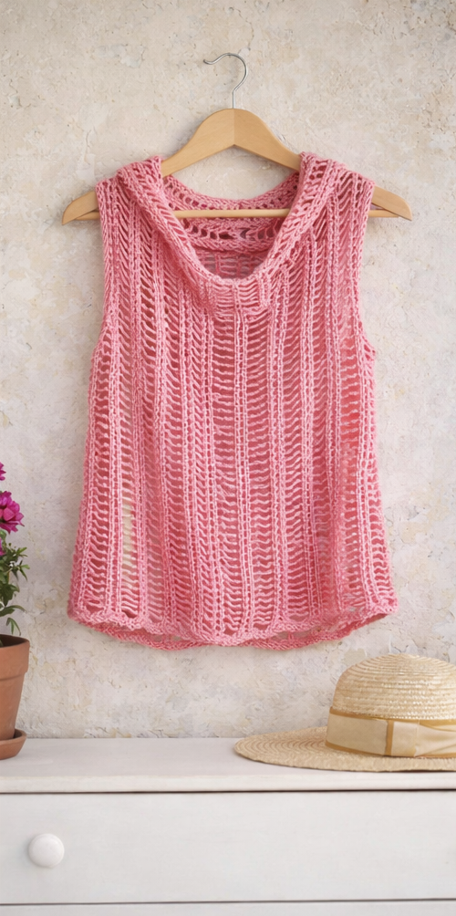 pink mesh top knit PDF