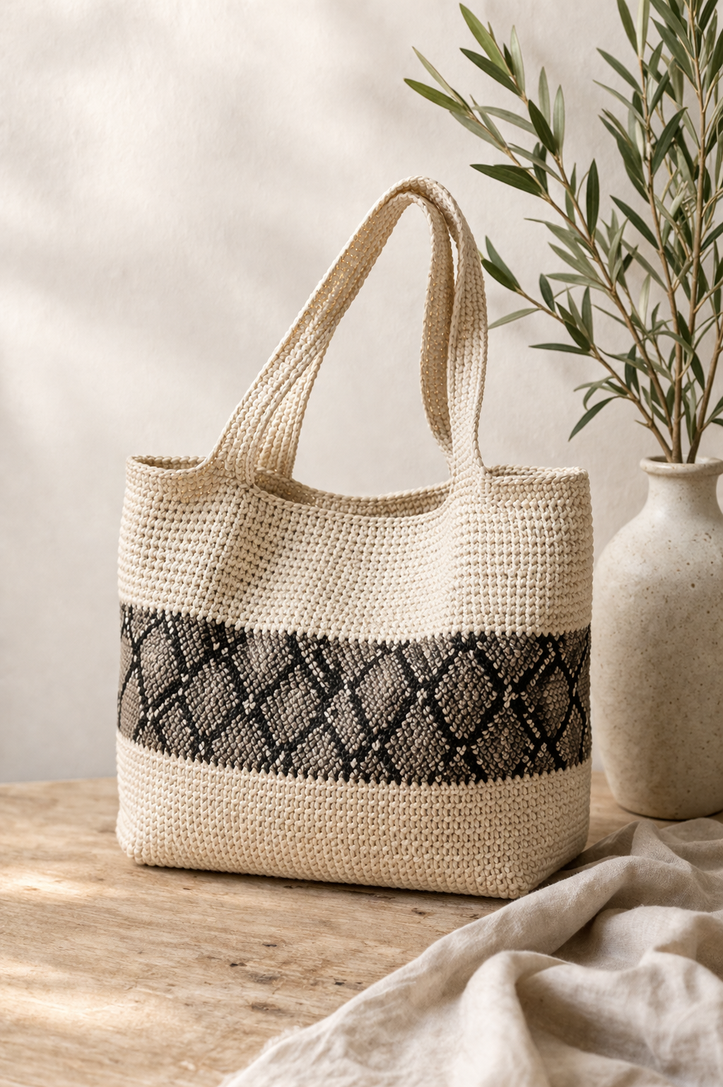 easy crochet pattern tote bag
