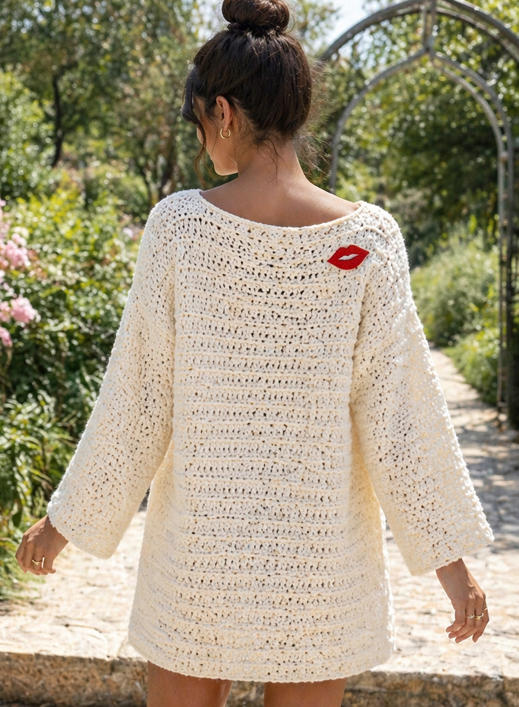 Kiss and Tell  Knit Dress Pattern – Loose Fit Boho Mini Dress