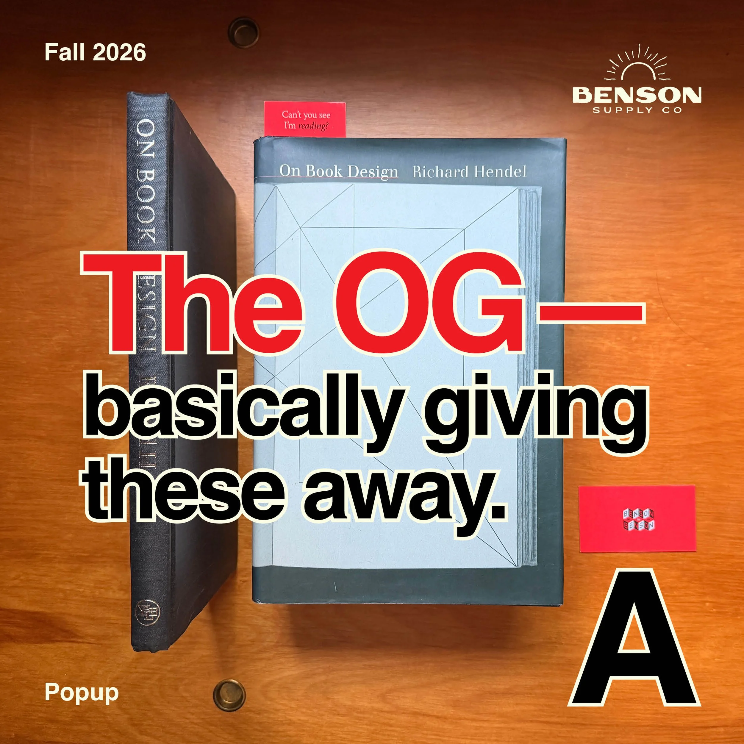 On Book Design by Richard Hendel