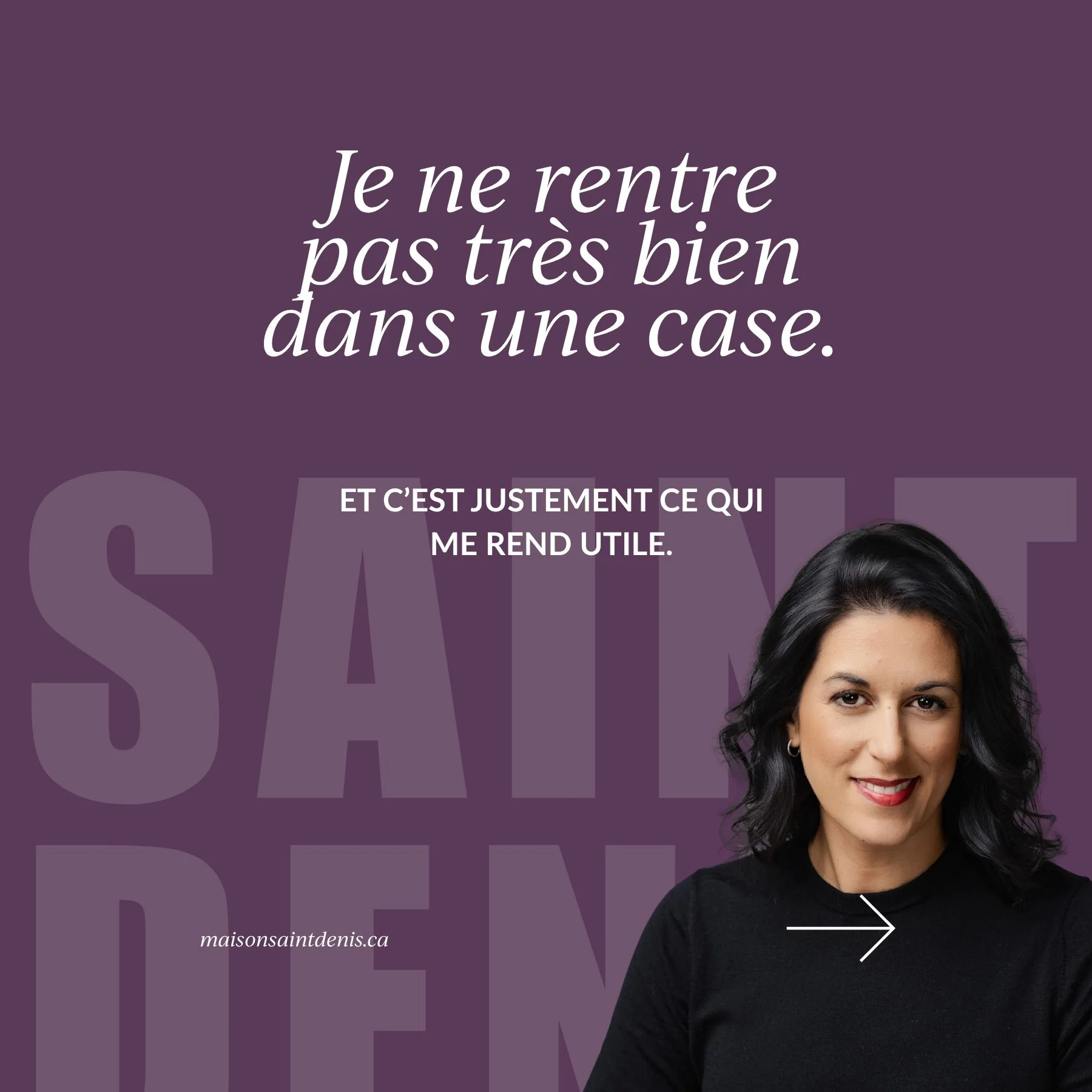 Je ne rentre pas tr&egrave;s bien dans une case, et ce n'est pas de ne pas avoir essay&eacute; ! Mais avec le temps, j&rsquo;ai compris que c&rsquo;&eacute;tait probablement une bonne chose.

Mon parcours m&rsquo;a amen&eacute;e &agrave; travailler &
