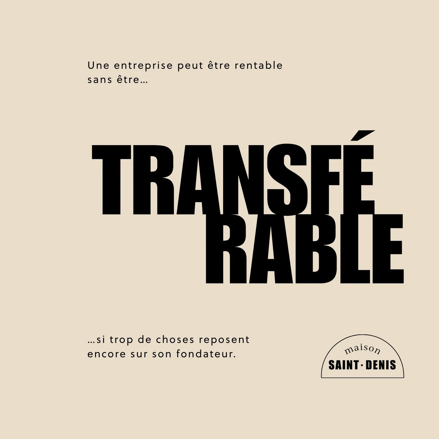 Tu penses &agrave; moi quand tu commences &agrave; te demander ce que l&rsquo;entreprise devient sans toi.

Tu envisages peut-&ecirc;tre une rel&egrave;ve, une vente ou une transmission. Pas n&eacute;cessairement demain.

Mais assez pour commencer &a