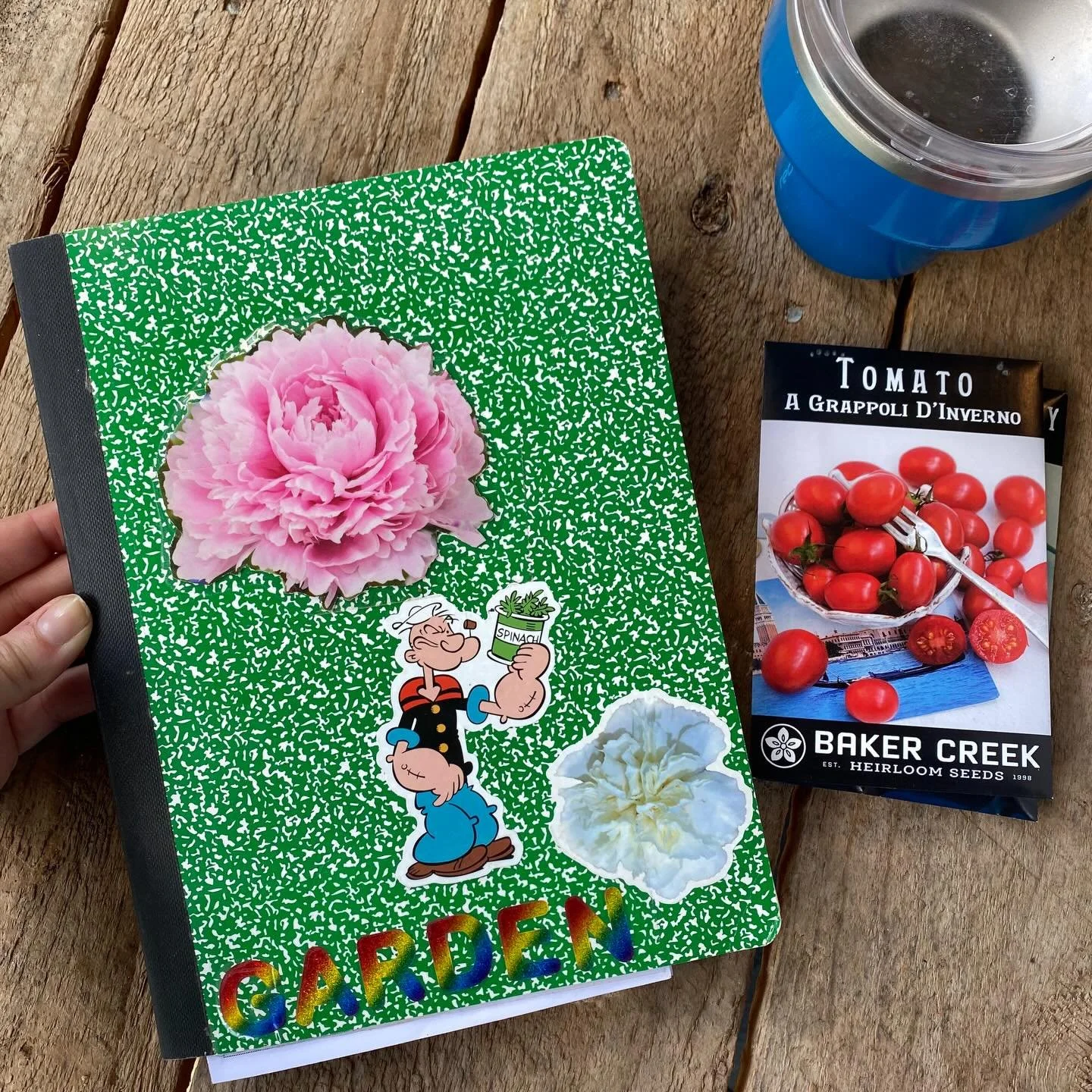 How to get better at keeping garden records: step 1 decorate your notebook 🌺 ✏️