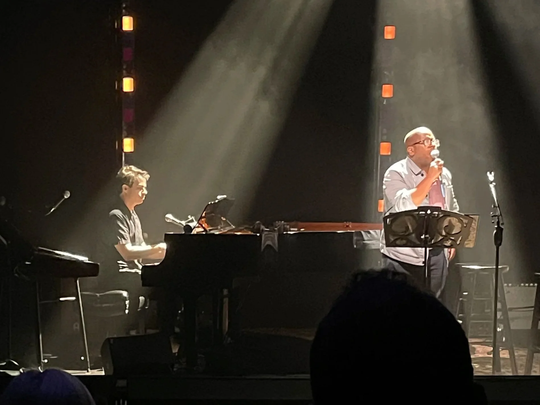 Sean performing with Michael R. Jackson