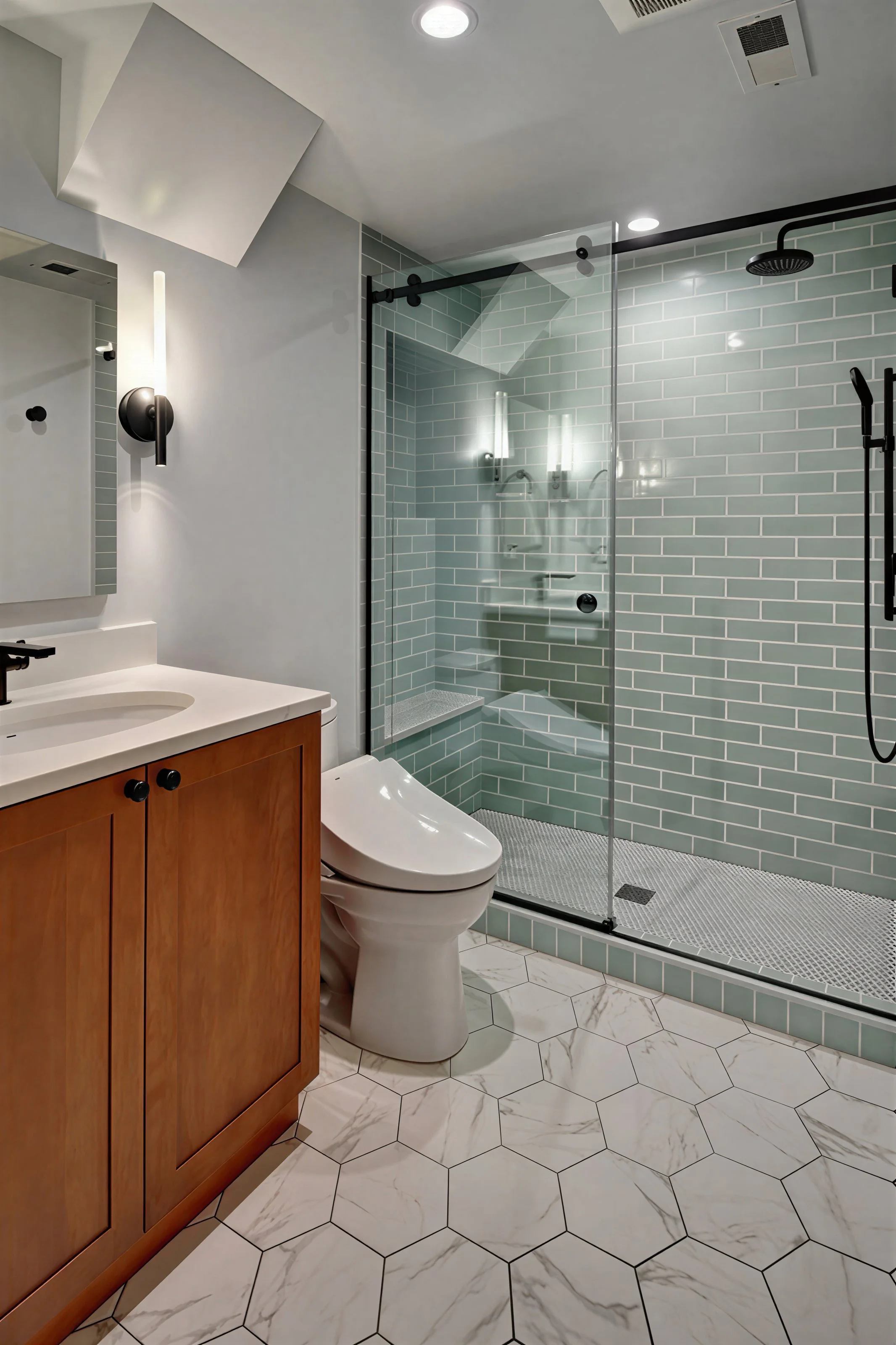 Beacon Hill Basement Bathroom