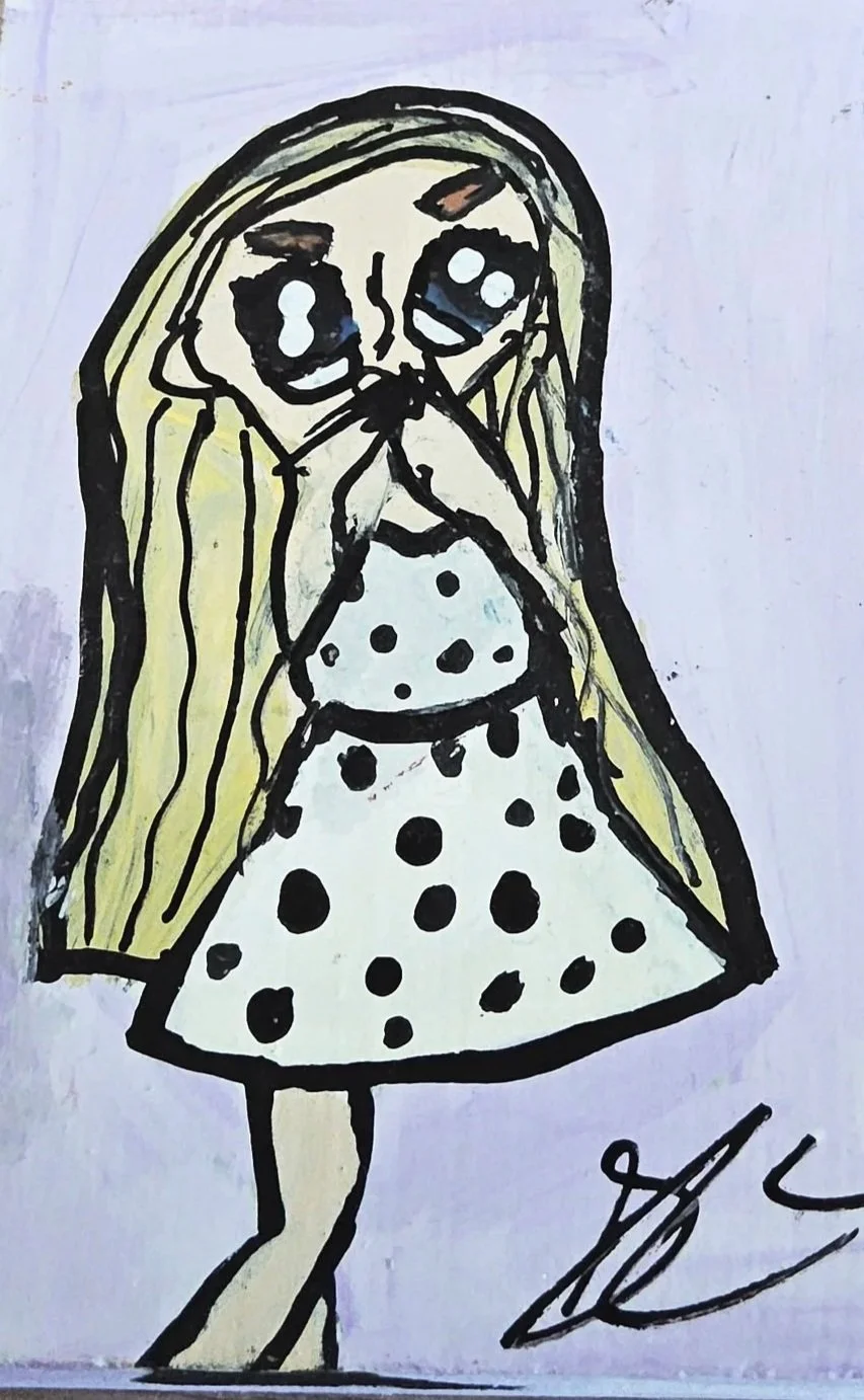 Skylar K.Ntltc Angelica. Artomat w/acrylic. 5×5. Access Gallery