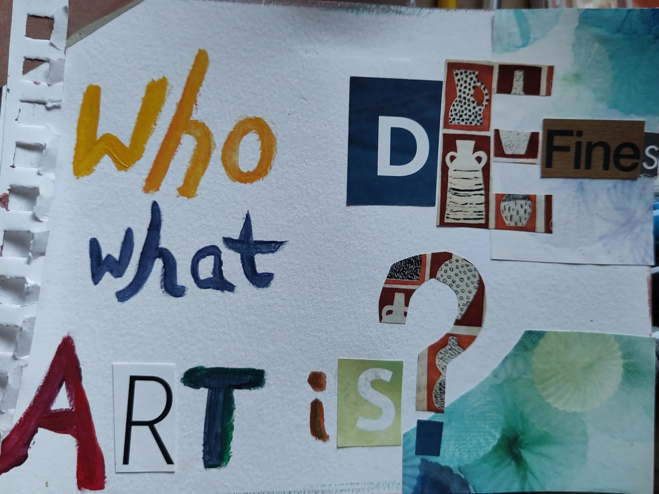 an artist can take many forms