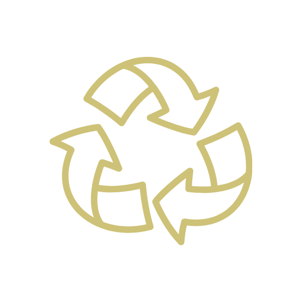 Icon of three curved arrows forming a recycling symbol.