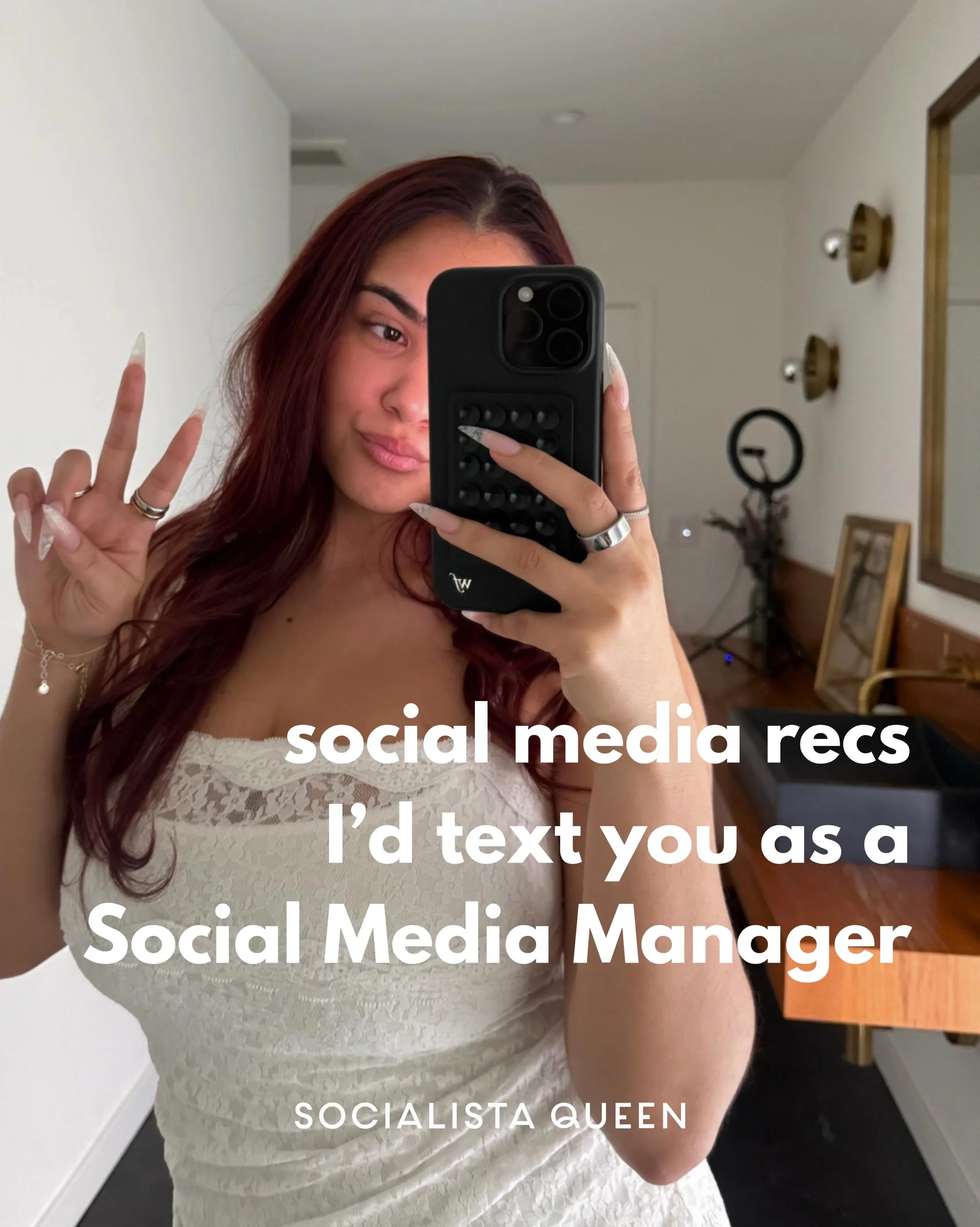 As a Social Media Manager, that gets her clients viral at least once a week. It is my job to share my tips and tricks for a shoot day. 

Thank me later 😉
