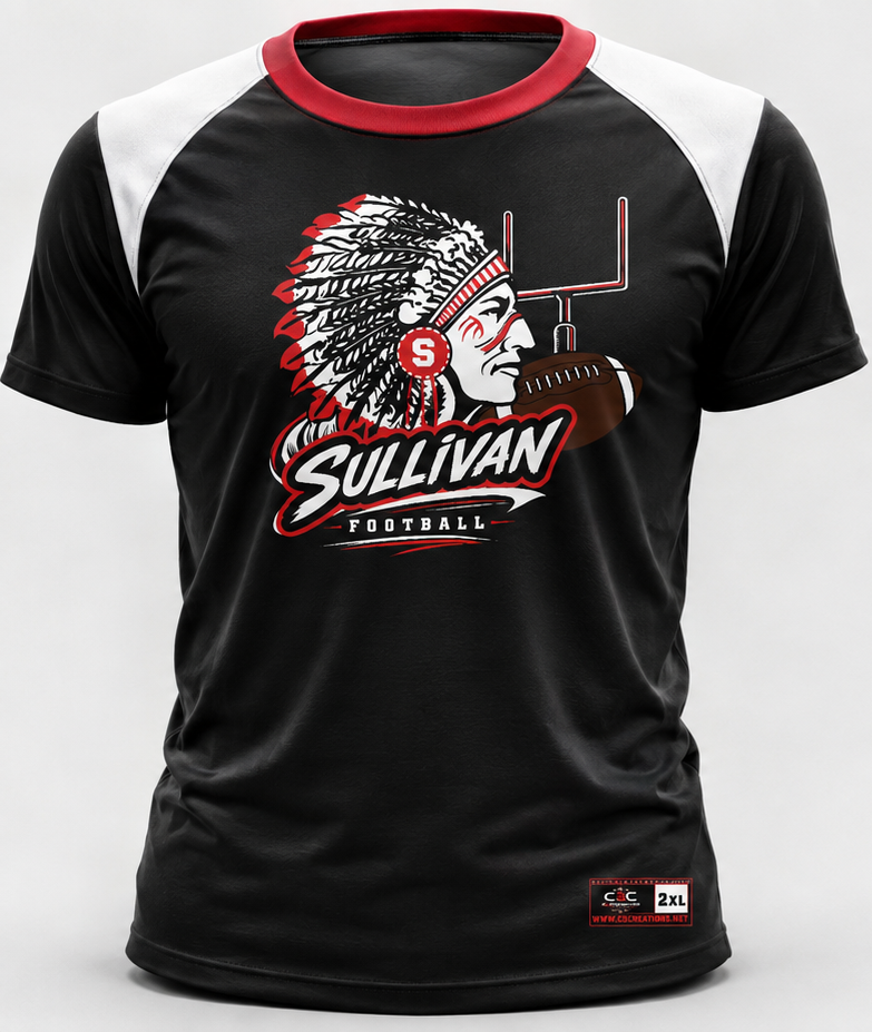 Sullivan Redskins football Jersey