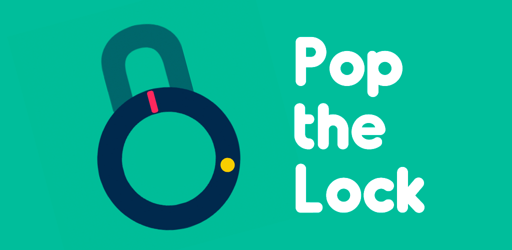Illustration of a padlock combined with a rotating dial and the text "Pop the Lock" in bold white letters on a teal background.