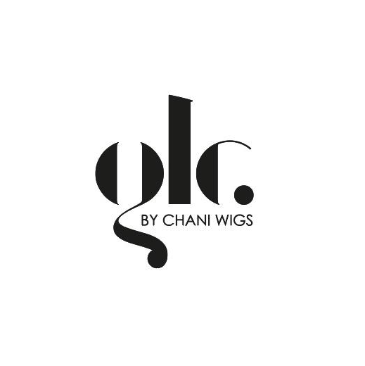 Logo for DLC by Chani Wigs, featuring stylized black text on a white background.