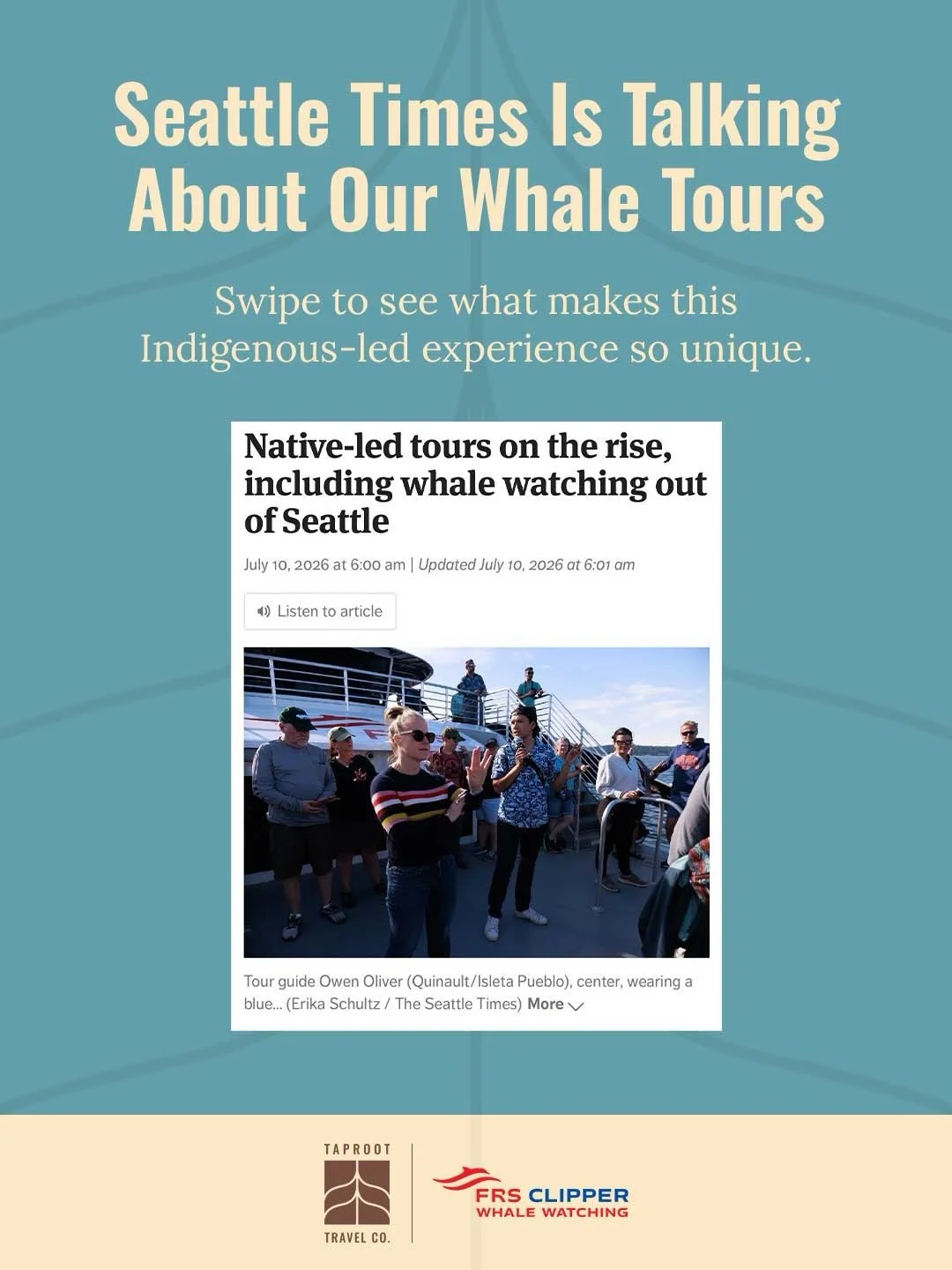 Thank you @seattletimes for the feature!

Full link to article in the link in our bio✨