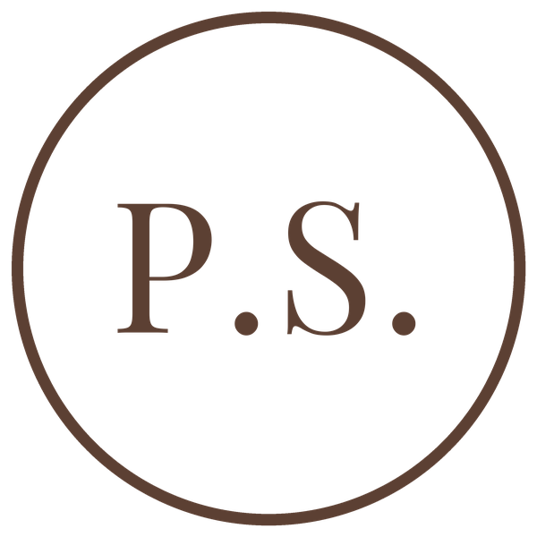 A circular logo with the letters 'P.S.' in the center.