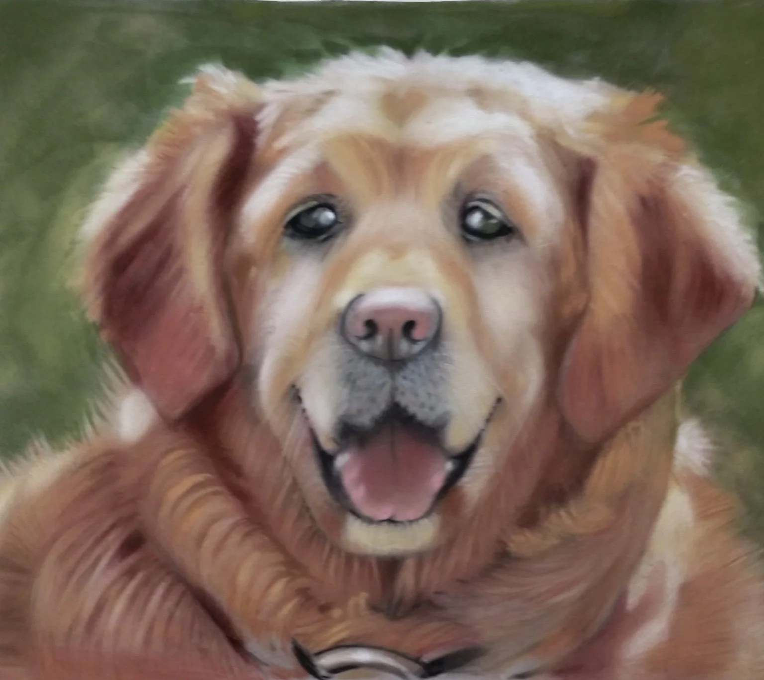One of my first paintings, Bella, a softness that conveys her soul 💖 😇 EARTH ANGEL