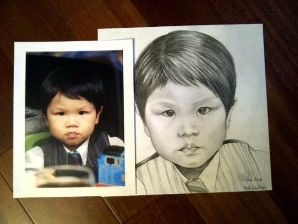 SUPER EARLY PORTRAIT OF ONE OF MY CO WORKERS SONS IN GRAPHITE❤️