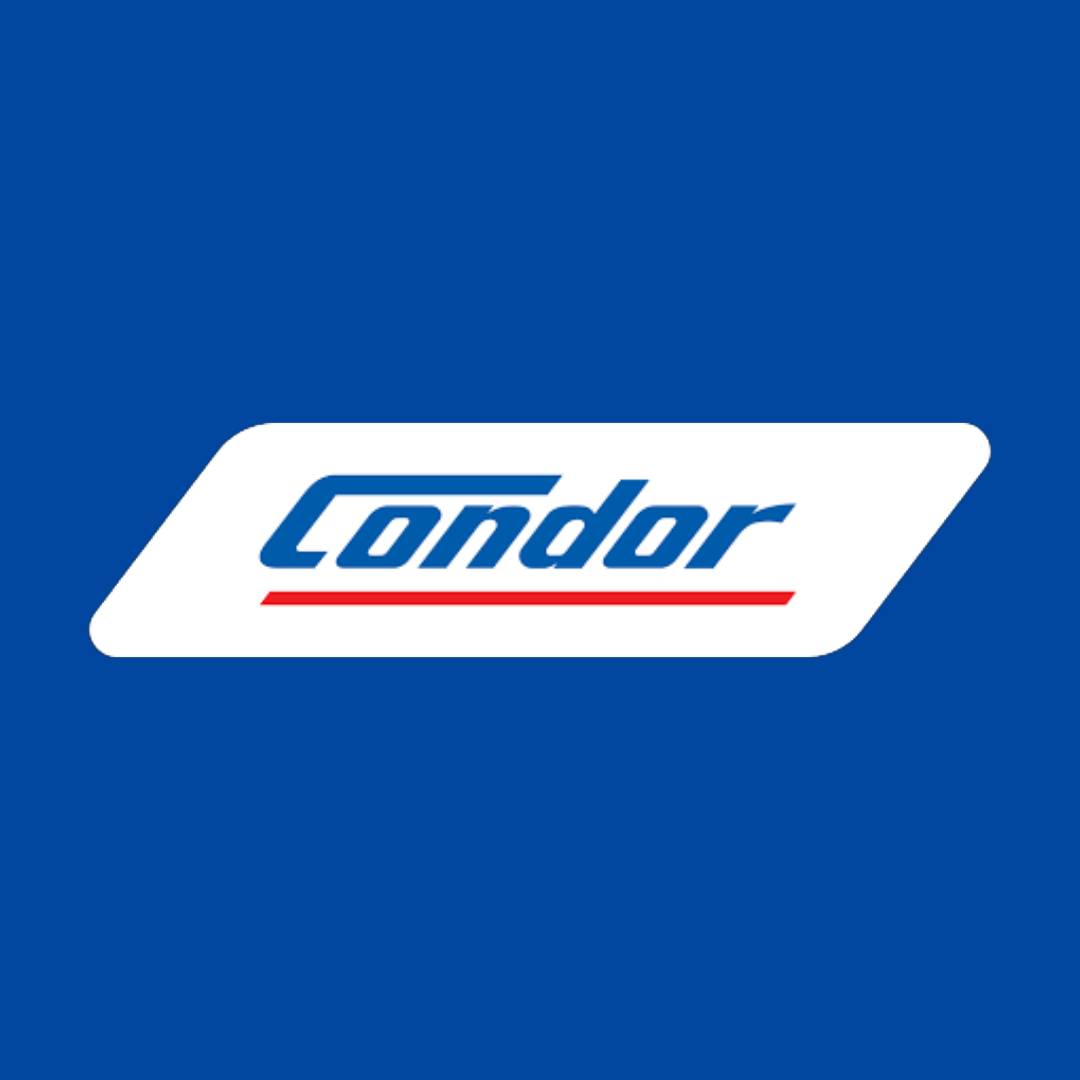 Logotipo da Condor com fundo azul