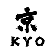 Black and white logo with Japanese characters and the word 'KYO' underneath.