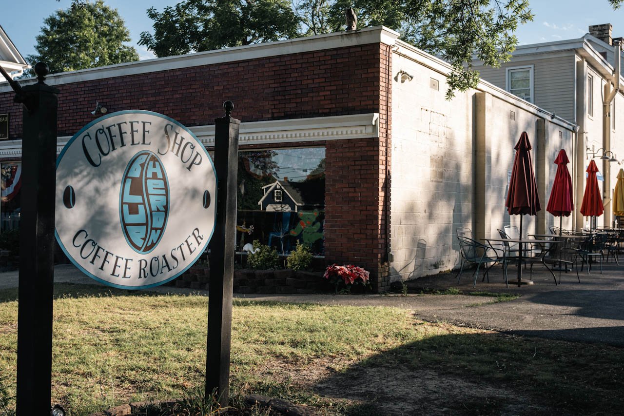 Exterior view of Blue Heron Coffee