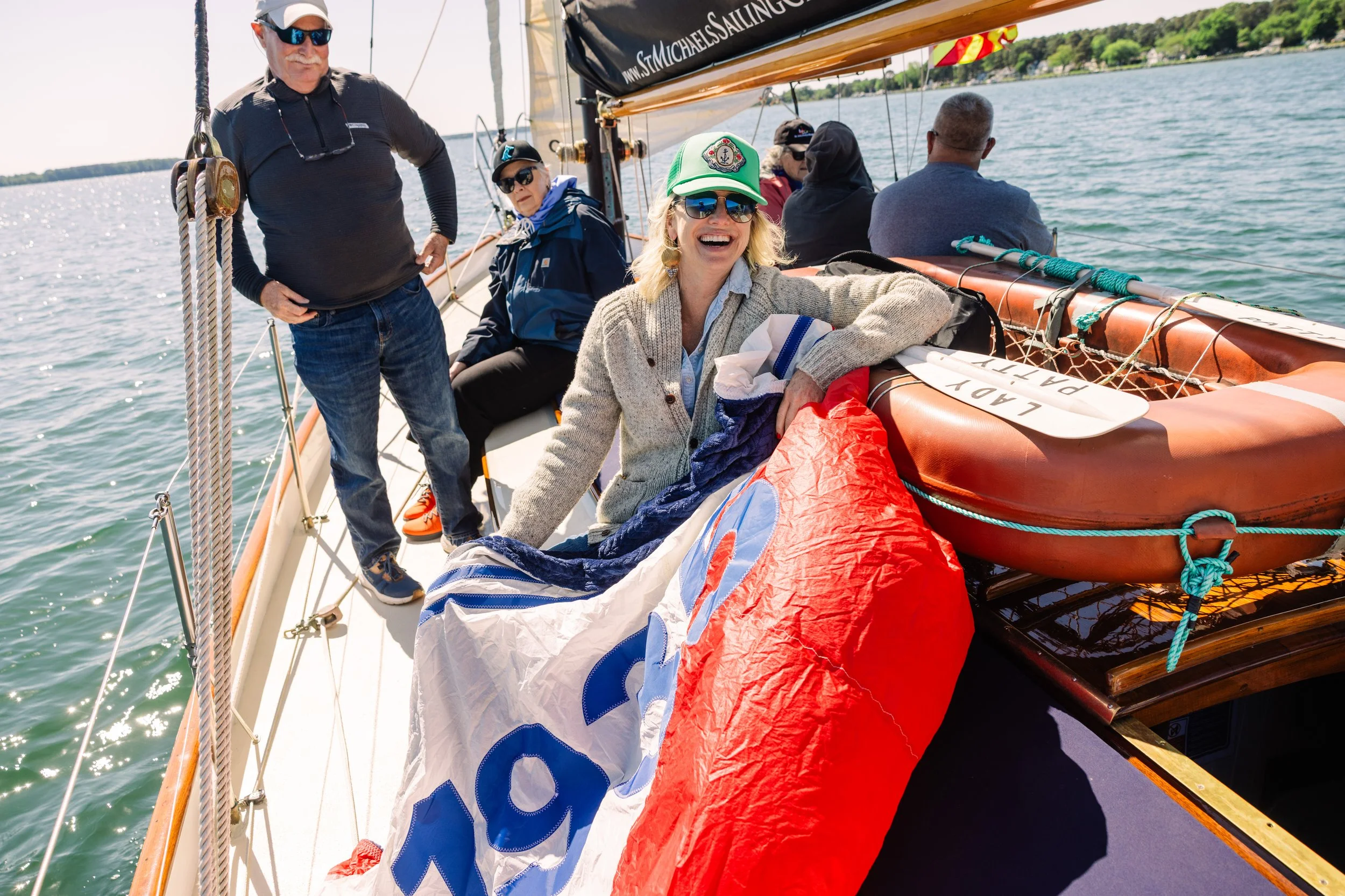 Enjoying a sail on the Miles River with St. Michaels Sailing Charters