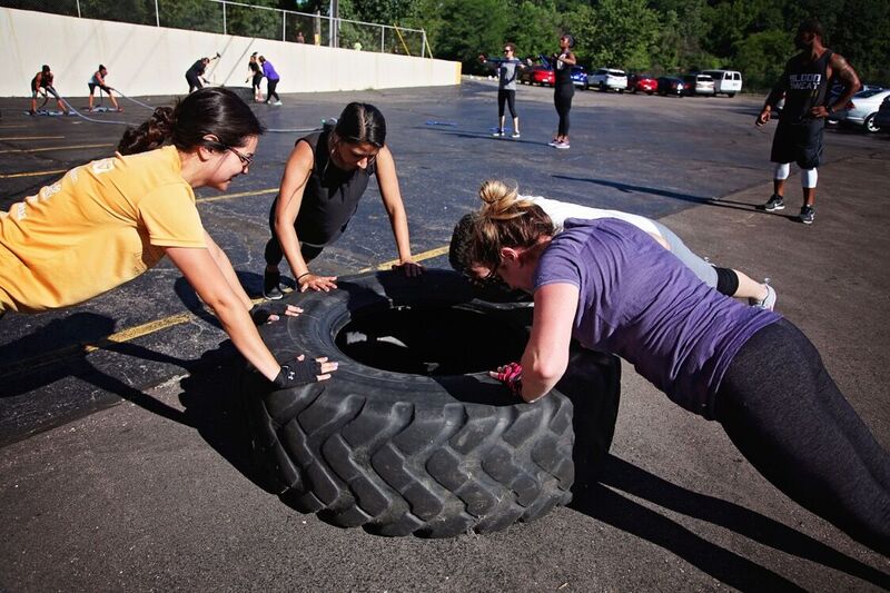 Group pushups - Outdoor Boot Camp