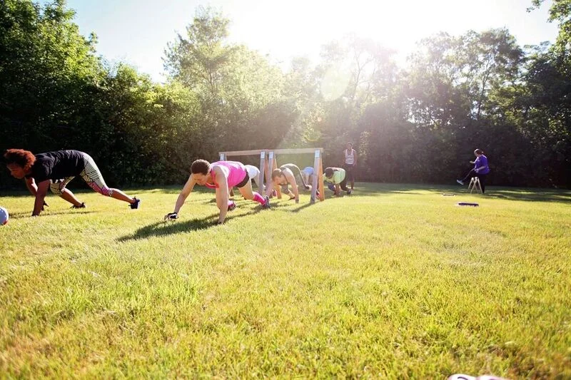 Bear crawls - Outdoor Boot Camp